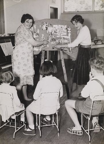 Lucy Hathaway at McCallum House, Ballarat, Victoria, circa 1957