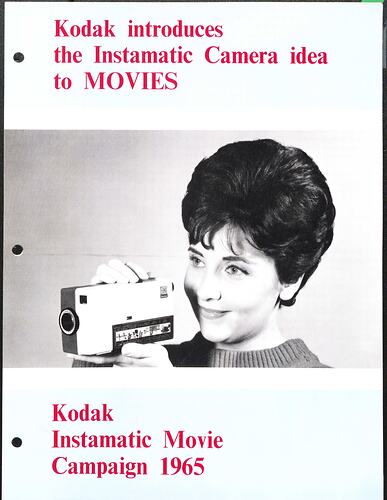 Cover page with woman holding movie camera.