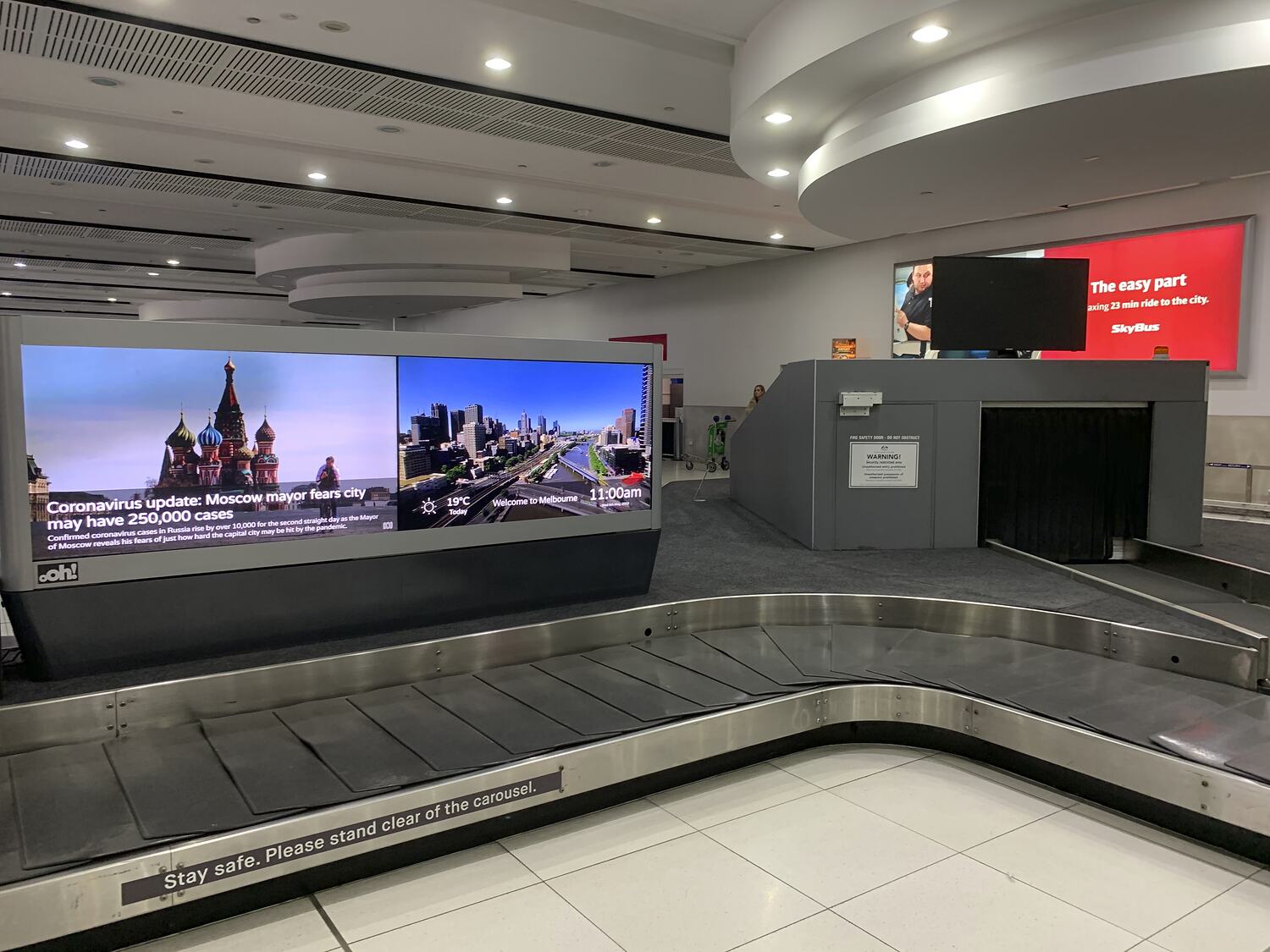 Digital Photograph Luggage Carousel, Melbourne Airport, Tullamarine, 6 May 2020