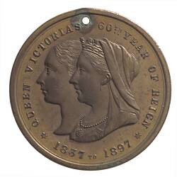 Medal - Diamond Jubilee of Queen Victoria, Shire of Traralgon, Victoria, Australia, 1897