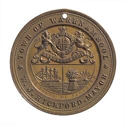 Medal - Diamond Jubilee of Queen Victoria, Town of Warrnambool, Victoria, Australia, 1897
