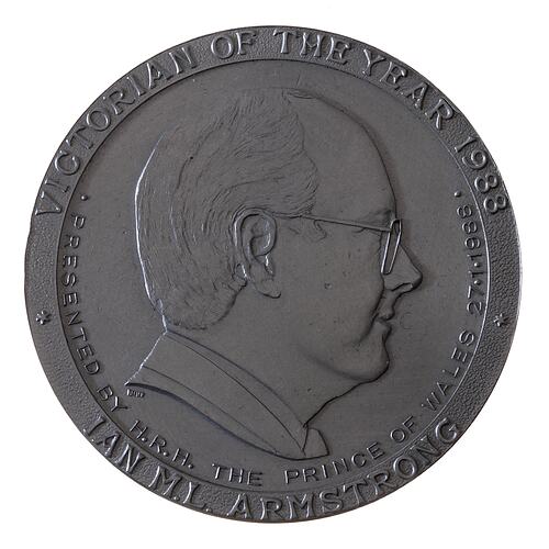Medal - Victorian of the Year, Ian Armstrong, 1988