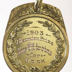 Medal - Royal Agricultural Society of New South Wales, 1903 AD