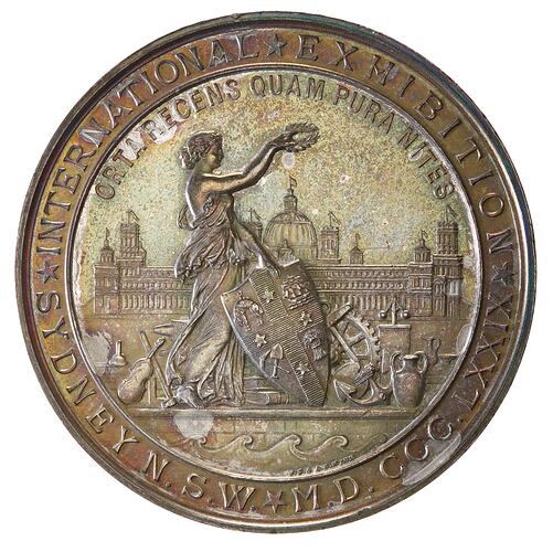 Medal - International Exhibition, Sydney, Silver Prize, 1879 - 1880 AD
