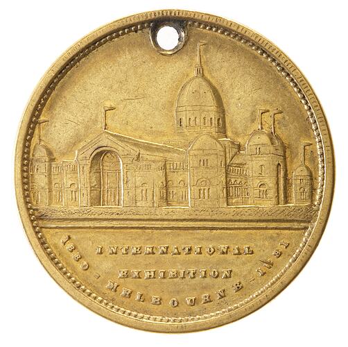 Medal - Melbourne International Exhibition Commemorative, 1880 AD