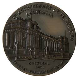 Medal - 75th Anniversary of Australian Federation, Victoria, Australia, 1976