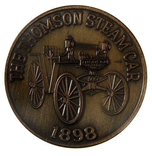 Medal - Museum Victoria, Thomson Steam Car, c. 1985 AD