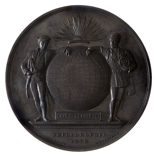 Medal - Victorian Intercolonial Exhibition for Philadelphia Centennial Exhibition Prize, 1875-6 AD