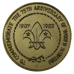 Medal - 75th Anniversary of World Scouting, 1982 AD