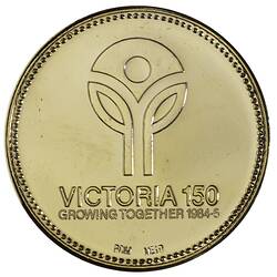 Medal - Sesquicentenary of Victoria, Shire of Portland, Portland Shire Council, Victoria, Australia, 1985