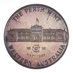 Medal - 90th Anniversary of the Perth Mint, Western Australia, Australia, 1989