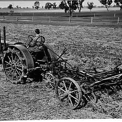 Photograph - H.V. McKay Massey Harris, Farm Equipment Manufacture & Field Trials, Finley, New South Wales, Aug 1937