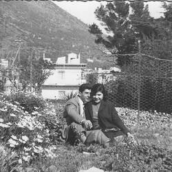 Digital Photograph - Iole Crovetti & Vincenzo Marino, Countryside Outing, Genoa, Italy, 1960