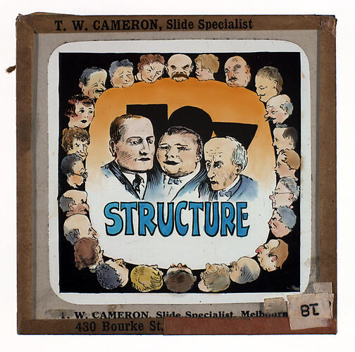 Lantern Slide - Universal Opportunity League, 'Structure'