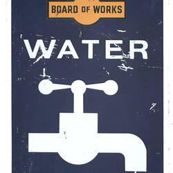 Sign - Board of Works Water