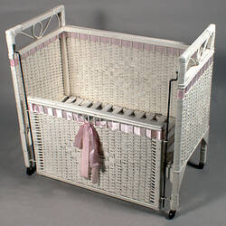 Cot - White Wickerwork, circa 1942