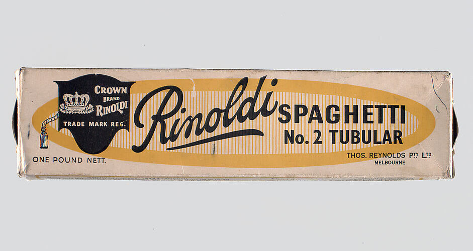 Box of Spaghetti - Rinoldi, circa 1940-1950