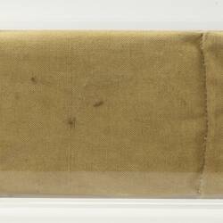 Canvas carry bag for air raid respirator.