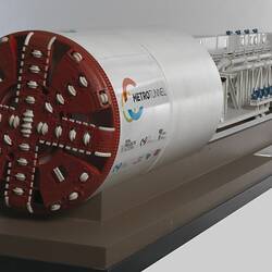 Detail of model for tunnel boring machine.