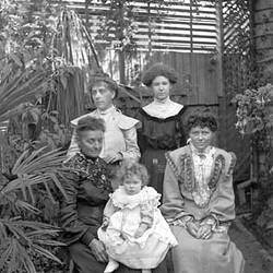 Stereograph - Glass, Family Portrait, circa 1901
