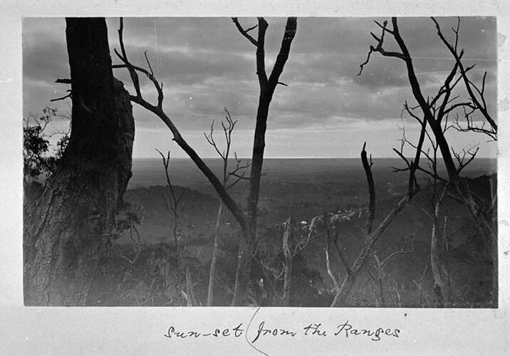 THE DANDENONGS (Continued) 1893. Sunset from the Ranges