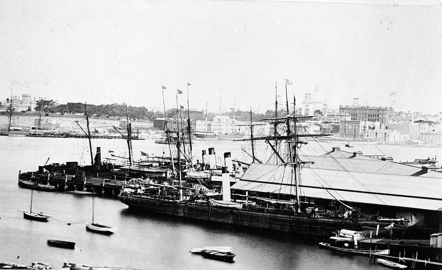 Negative - Circular Quay, New South Wales, Circa 1880