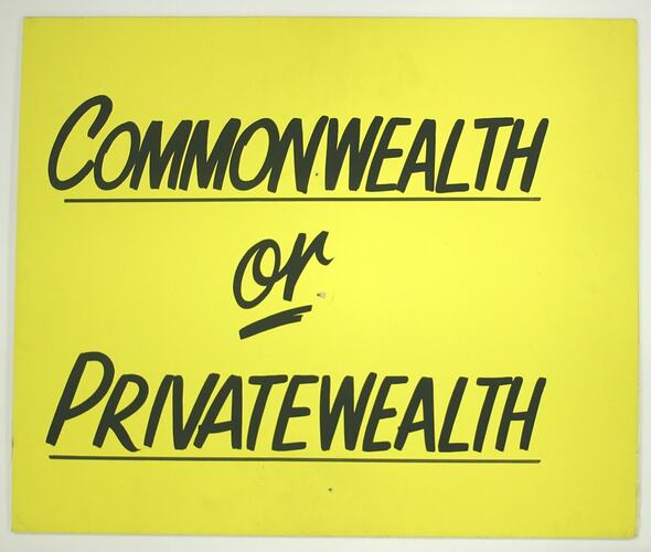 Placard - Commonwealth Bank