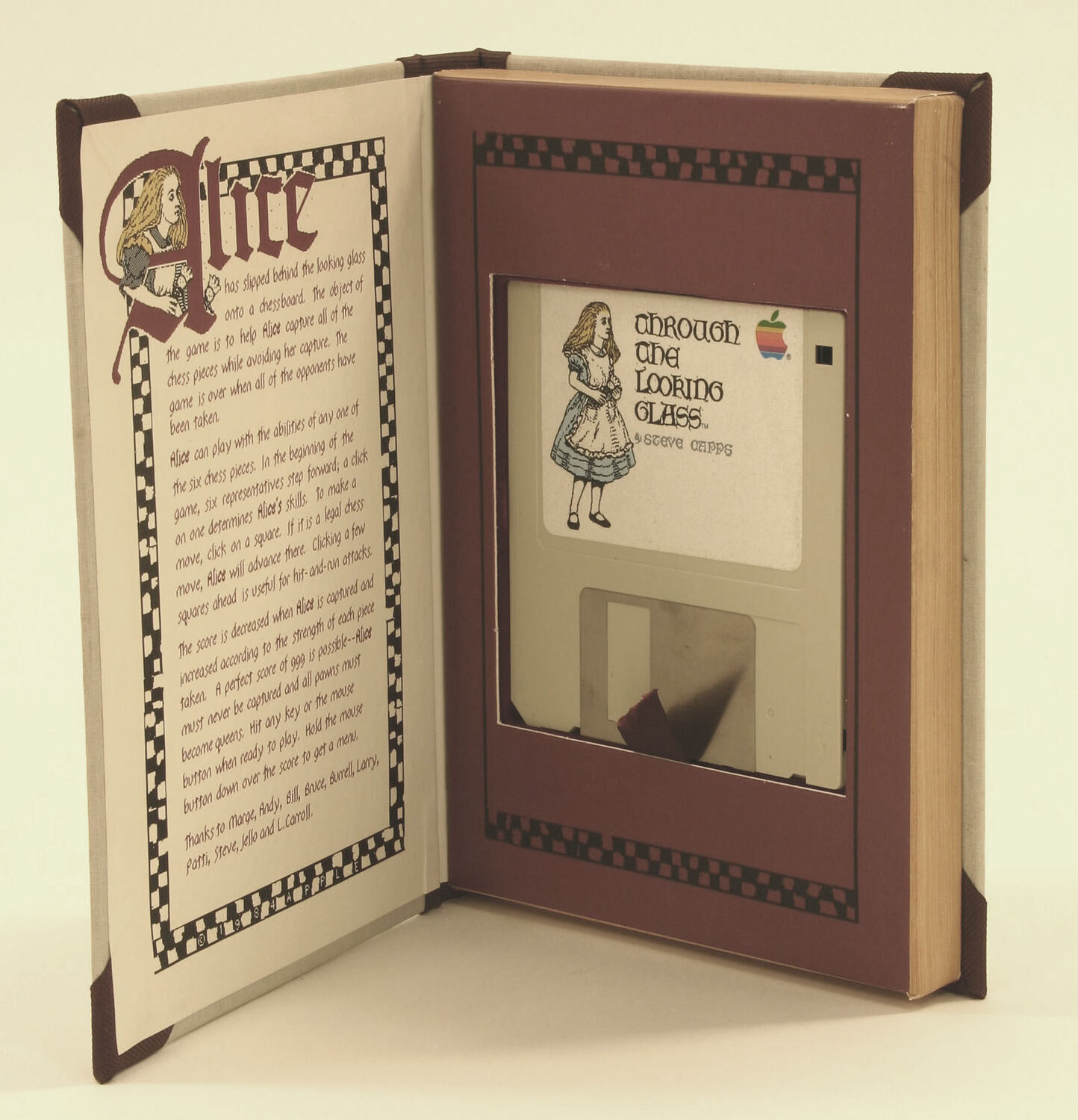 Apple Macintosh Software Game - 'Through the Looking Glass', 3½" Floppy  Disk, 1984