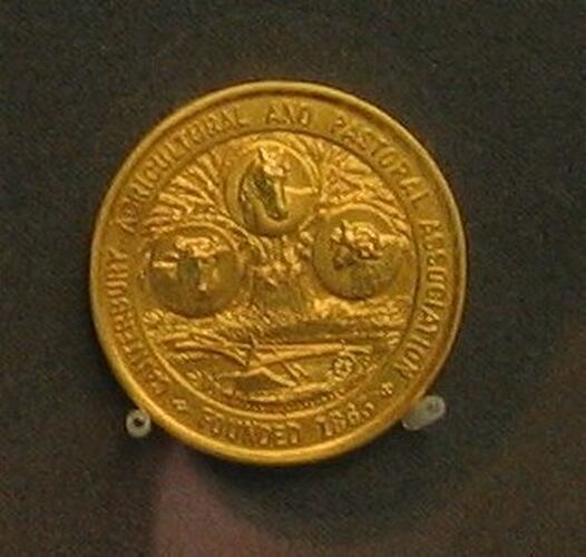 Medal - Canterbury Agricultural & Pastoral Association