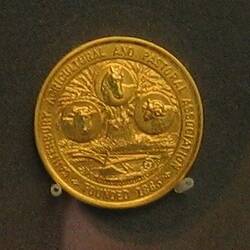 Medal - Canterbury Agricultural & Pastoral Association, Gold, 1927