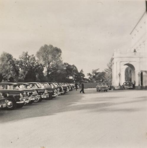 Digital Photograph - Official Cars for Melbourne Olympic Games, Government House, Melbourne, 1956