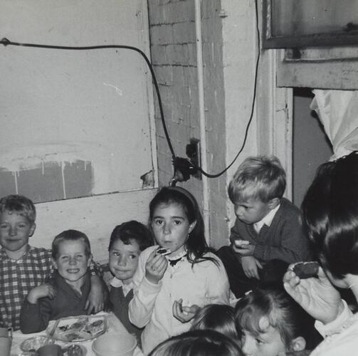 Digital Photograph - Group of Children at Birthday Party, Carlton, circa 1966