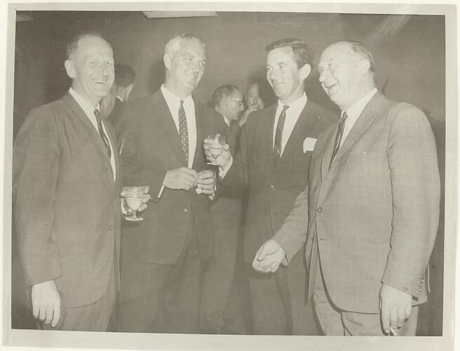 Photograph - Studio Proof of Premier Bolte and Group at the Official Opening of the Sunshine Foundry, 16 Nov 1967