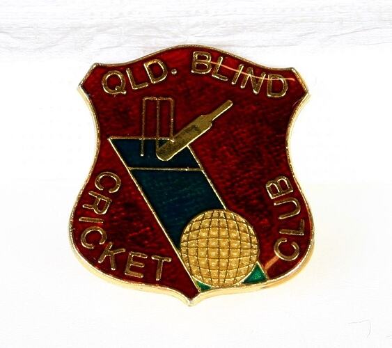 Badge - Queensland Blind Cricket Club - Reference image of SH931117