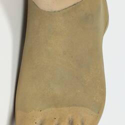 Detail of prosthetic foot.