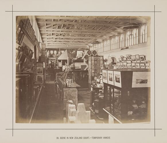 New Zealand Court, Temporary Annexe, Exhibition Building, 1880-1881