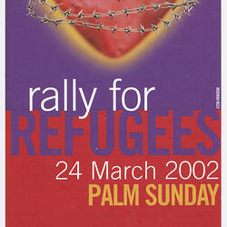 Leaflet - Rally for Refugees, 24 Mar 2002