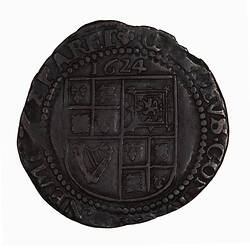 Coin - Sixpence, James I, England, Great Britain, 1624 (Reverse)