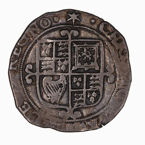 Coin - Sixpence, Charles I, Great Britain, 1640-1641 (Reverse)