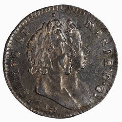 Coin - Threepence, William and Mary, Great Britain, 1690 (Obverse)