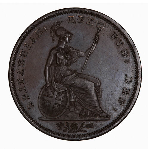 Proof Coin - Penny, George IV, Great Britain, 1826 (Reverse)