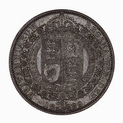 Coin - Halfcrown, Queen Victoria, Great Britain, 1889 (Reverse)