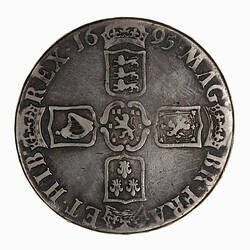 Coin - Crown (5 Shillings), William III, Great Britain, 1695