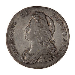 Coin - Halfcrown, George II, Great Britain, 1739 (Obverse)