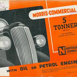 Descriptive Leaflet - Morris Commercial 5 Tonner Truck, 1948