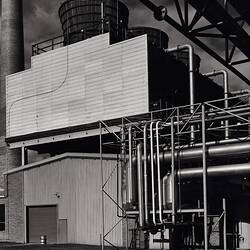 Photograph - Kodak Australasia Pty Ltd, Evaporative Water Cooling Towers, Building 11, Power House, Kodak Factory, Coburg, 1964