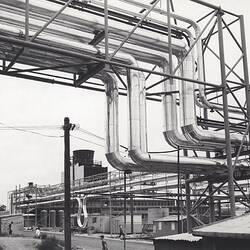 Photograph - Kodak Australasia Pty Ltd, Service Pipework From Power House, Building 11, Kodak Factory, Coburg, 1958