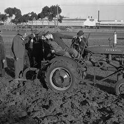 Negative - International Harvester, Farmall A Tractor & Plough, Branch Managers Demonstration, Geelong, 1940