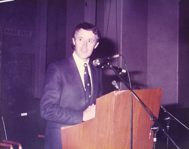 Photograph - Programme '84, Dedication of New Floor, Great Hall, Royal Exhibition Buildings, 26 February 1985