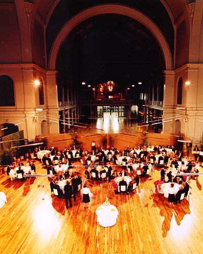 Photograph - Dining, At Home to Ken Christian and John Elden, Royal Exhibition Building, 18 May 1985